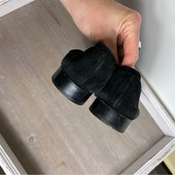 Cole Haan Vintage Made In Italy Womens Black Suede Loafers Size 5 - Picture 4 of 8